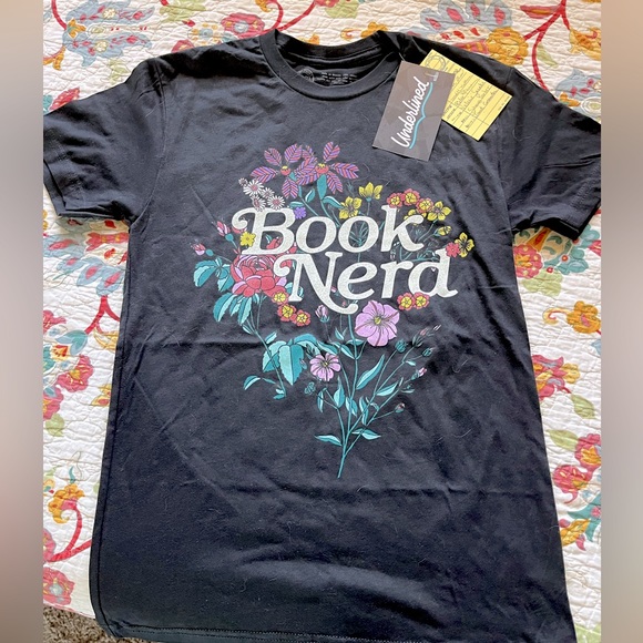 Out of Print XS “Book Nerd” t-shirt NWT Retail $33 - Picture 2 of 5